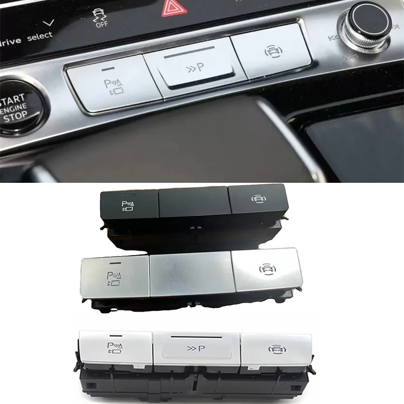 

4N0959673J For Audi A6 C8 A7 A8 Q7 Q8 Silver Chrome Multi function Switch PDC Park Assist Radar Switch 4N0 959 673 J