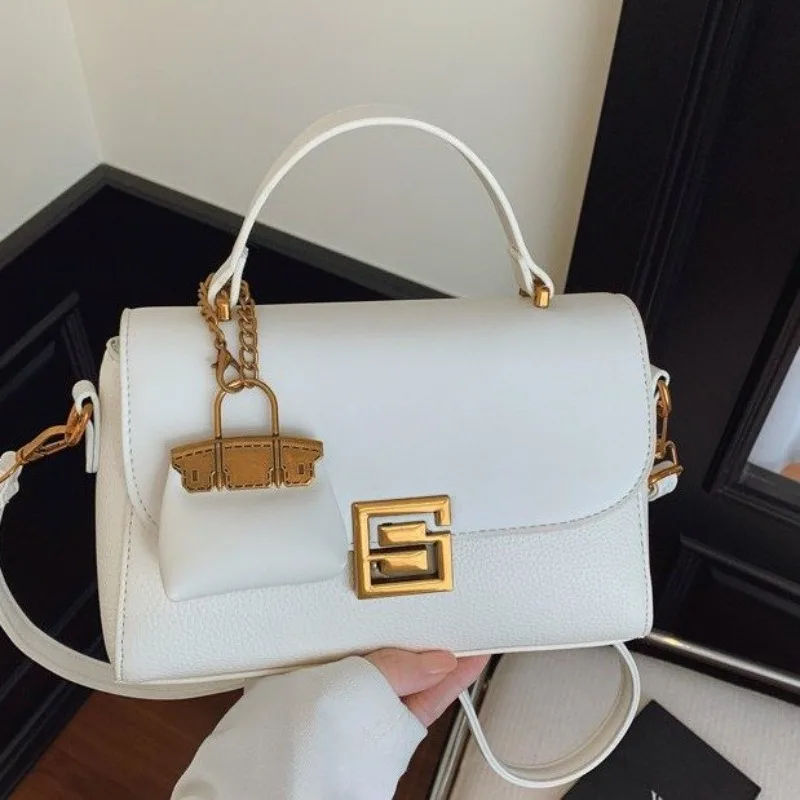 Elegant High-End Diaper Bag Women Crossbody Messenger Bag Luxury Designer Handbag Minimalist Chic Large Leather Tote Bag