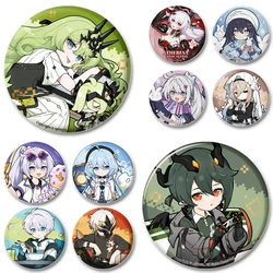 Game Honkai Impact 3 Badge Kiana Kaslana Raiden Mei Rita Rossweisse Brooches Cosplay Cute Enamel Pins for Clothes Jewelry Gifts