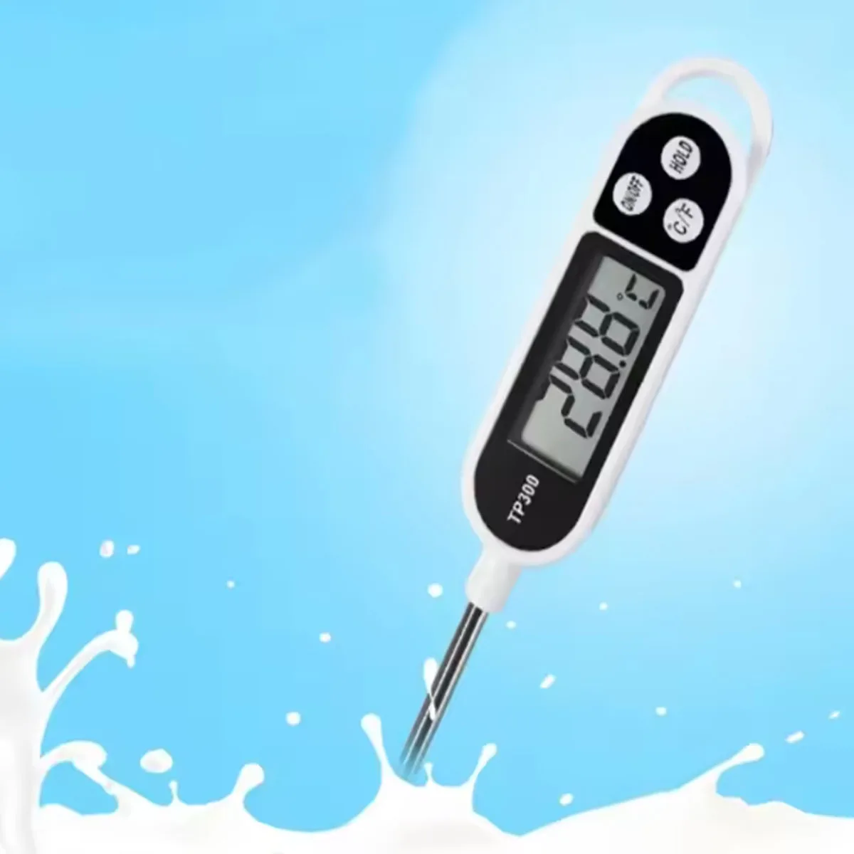 1pc-Food Thermometer Digital Kitchen Meat Cooking Thermometer Food Probe Barbecue Electronic Oven Kitchen Tools (No Battery)