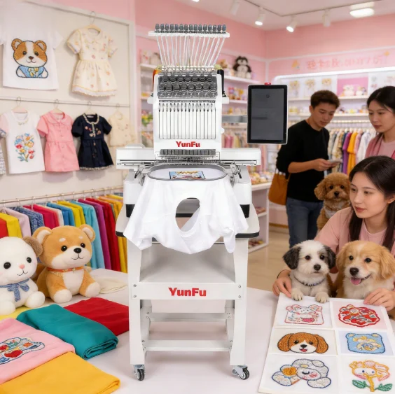 15 Needle Computerized Embroidery Machine HM-1501 With Intuitive Smart Interface