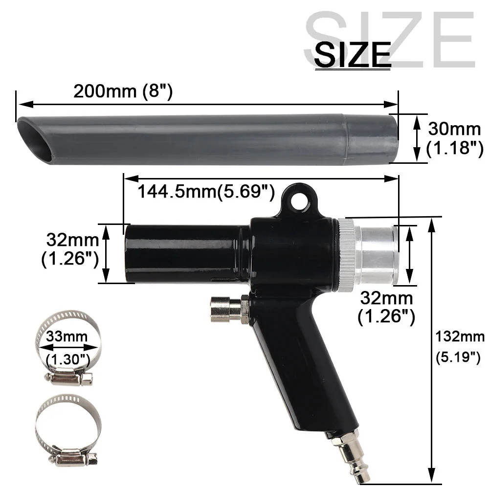 NuoDunco pistola pneumatica ad aria compressa a doppia funzione pistola per soffiaggio ad aria compressa aspirapolvere per auto di bellezza