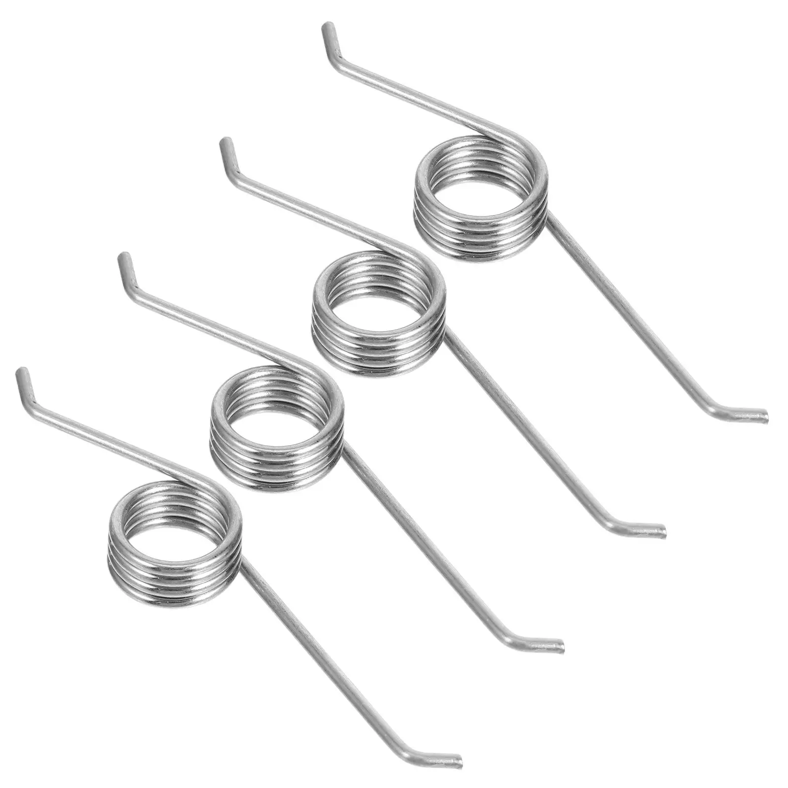 4 Pcs Garbage Can Replace Lid Spring Trash Replacement Part for Torsional Parts Repair Silver Accessories Sturdy