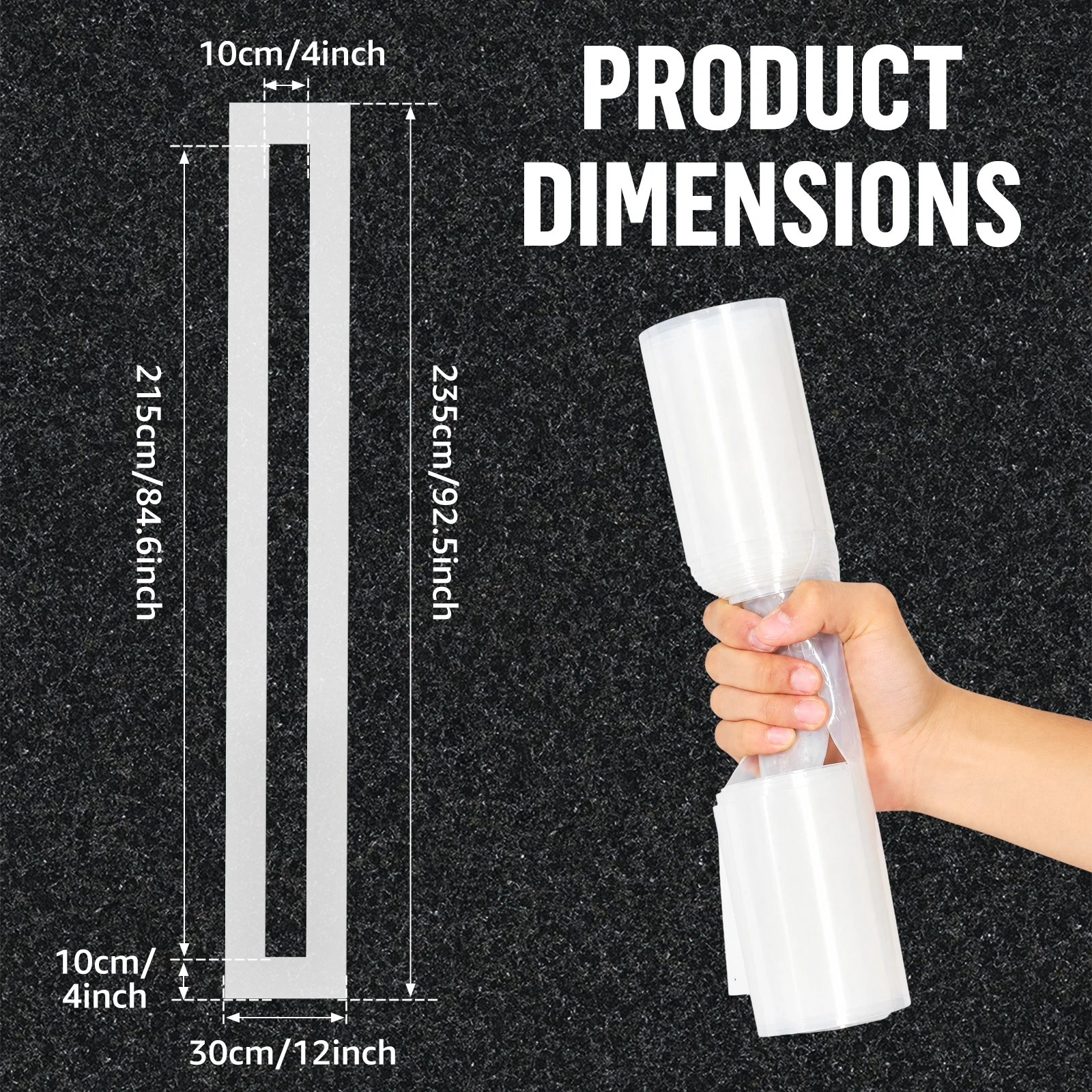 Silicone Parking Line Stencil Easy to Store for Parking Lot Pavement Line Silicone Parking Line Stencil  Flexible Reusable