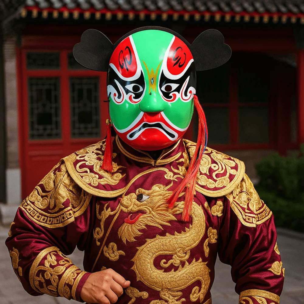 Party Supplies Beijing Opera Mask Eye Mask Cosplay Prom Props Traditional Craft Theatrical Cultural Decorative Face Cover Girl