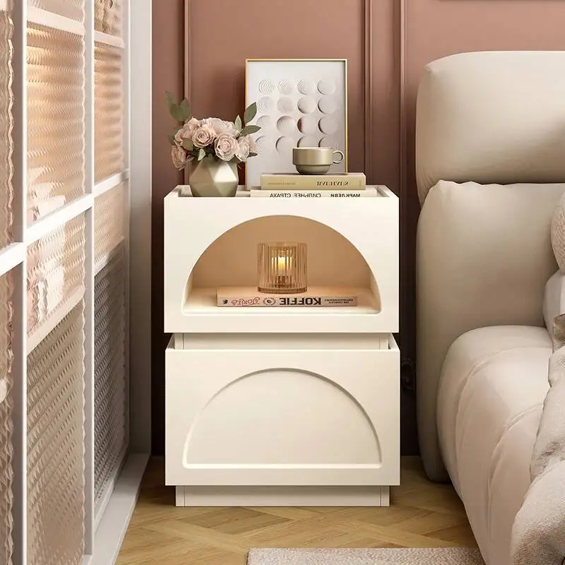 منضدة فرنسية حديثة من كوريا الشمالية لتوفير المساحة الصغيرة منضدة كلاسيكية ساحرة أثاث Mesitas De Noche لغرفة النوم