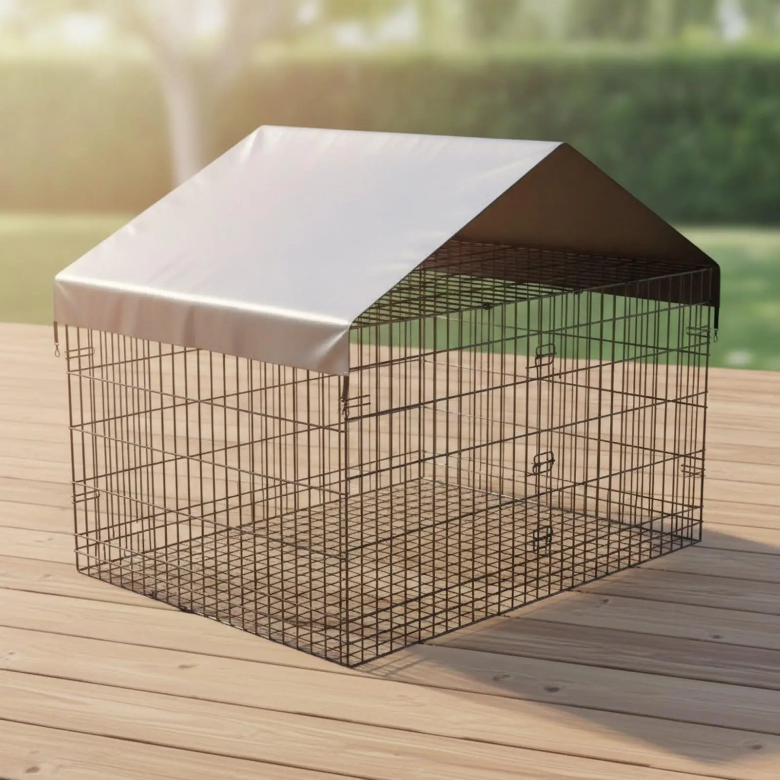Durable Poultry Cage Cover 210D Oxford Cloth Rainproof Chicken Coop Roof Canopy for Yard