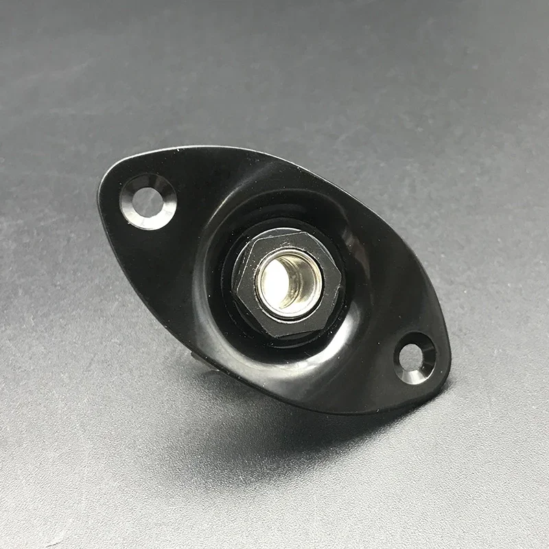 

12Pcs Oval Electric Bass Guitar Output Input Jack Socket Cover Plate with 2 Mounting Screws for LP Electric Guitar