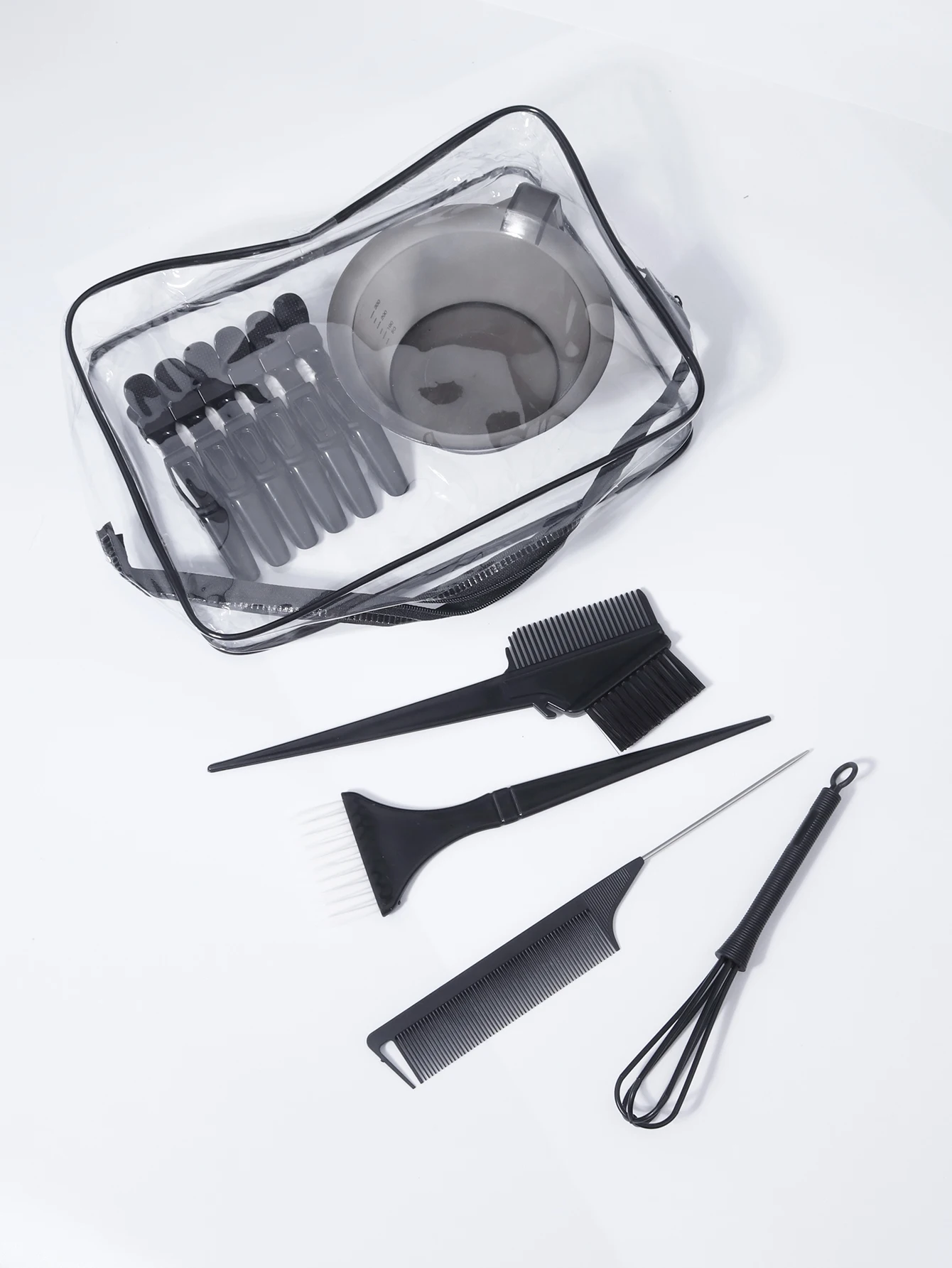 11pcs Professional Hair Dye Set with Hair Dye Brush Comb, Clip, Dye Stirrer, Suitable for Hair Salons, Special for Real Hair Wig