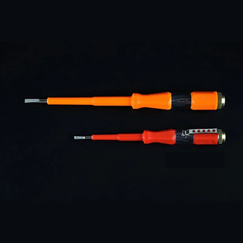 1Pc 220V กันน้ำ Induced ไฟฟ้า Tester) ไขควงลองไฟไขควงเช็คไฟไขควงวัดไฟวัดไฟตรวจเช็คไลน์นิวตรอนแบบ Non-Contact สำหรับช่างไฟฟ้ามาตรฐาน CE Probe พร้อมไฟแสดงสถานะ Mayitr ปากกาเครื่องทดสอบแรงดันไฟฟ้า