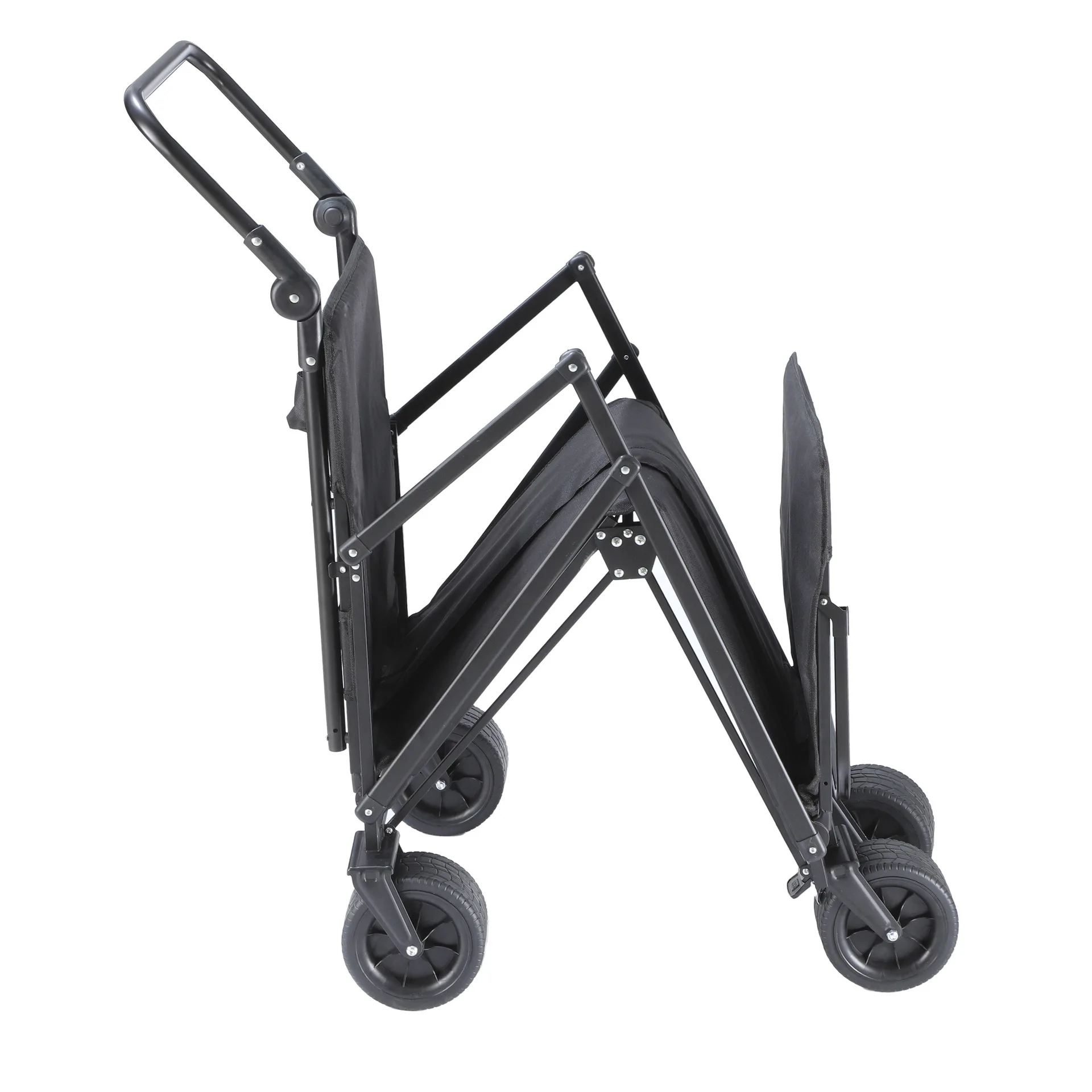 

Fold into a Compact Cart for Camping Multi-functional Outdoor Beach Camping Cart: Lie Down, Push