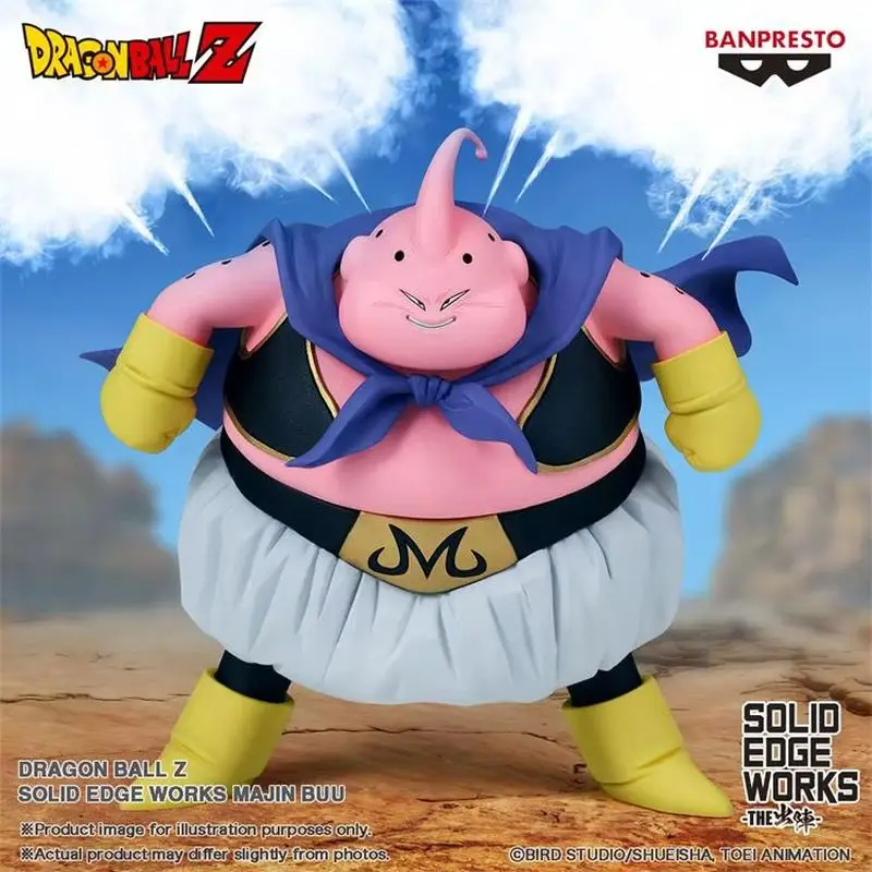 จุด Bandai Original Banpresto Anime Dragon Ball Z SOLID EDGE WORKS Majin Buu PVC Action Figure ตัวเลขของเล่นสะสม