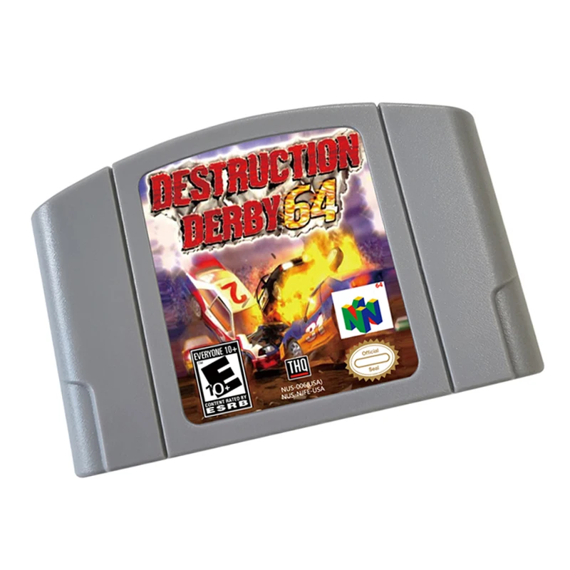 

Destruction Derby 64 Bit Video Game Cartridge US Version For N64 Game Console