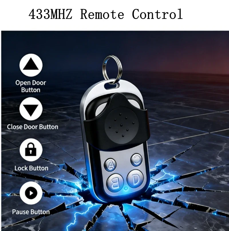 10/50PCS Cloning Duplicator Key Remote Control 433MHZ Clone Fixed Learning Rolling Code For Gate Garage Door