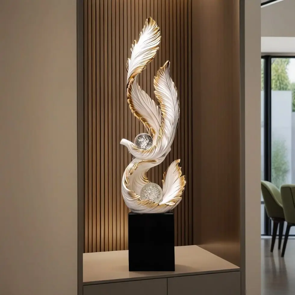 HT Fengsheng Shuiqi Entry Entrance Decorative Ornament Light Luxury High-end Living Room High-end TV Cabinet Housewarming Gift