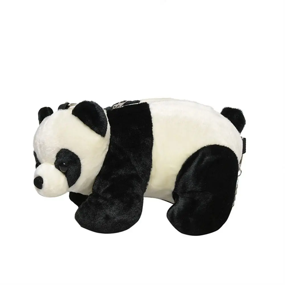 Sac à bandoulière en peluche animaux en peluche, sac à bandoulière chaud et moelleux de dessin animé mignon, sac messager en peluche Panda, cadeaux pour enfants