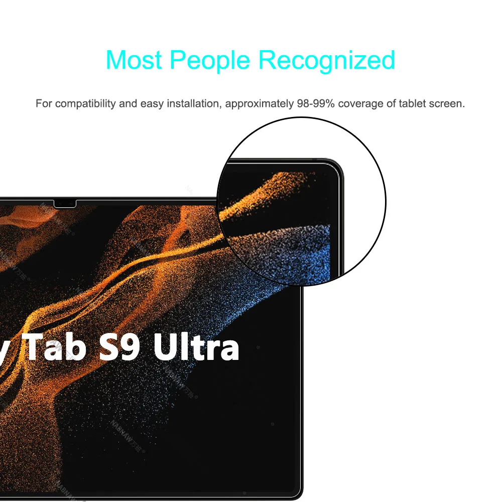 2PCS Oleophobic-Proof HD Scratch Proof Tempered Glass Screen Protector For Samsung Galaxy Tab S9 Ultra 14.6 Inch SM-X910B X916B