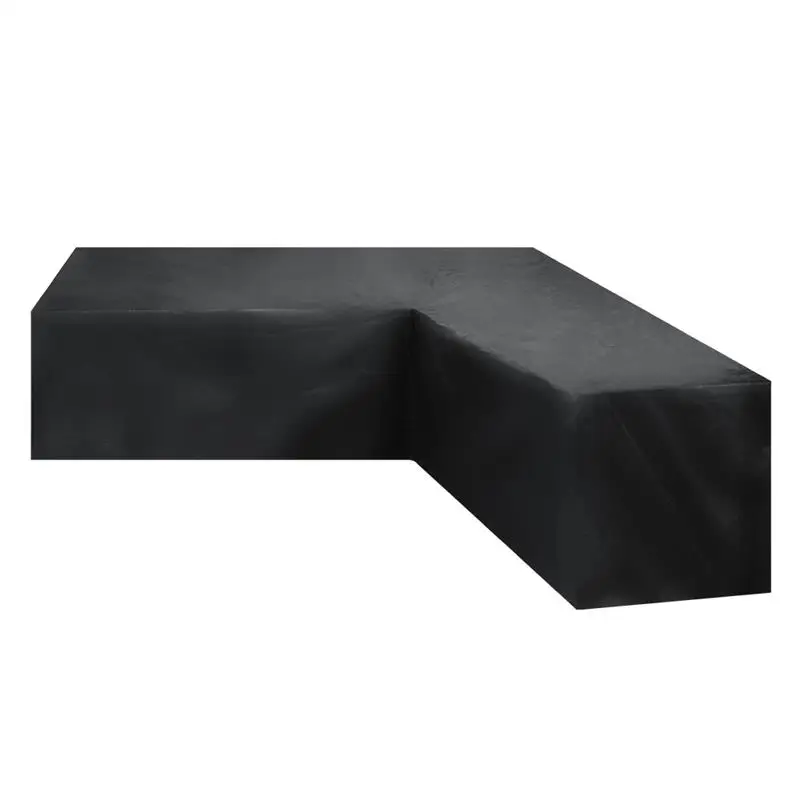 L-Shaped Multi-function Cover Outdoor Rattan Sofa Protective Cover Garden Patio Dustproof Waterproof Furniture Cover