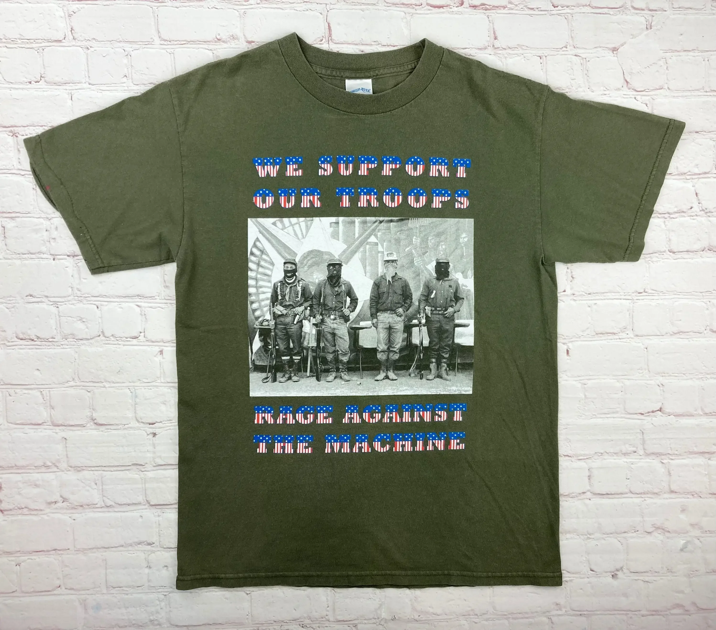 T-shirt Rage Against the Machine, Vintage, Original, 1990, U2019S, U201Cwe, Support Our Troops, U201D