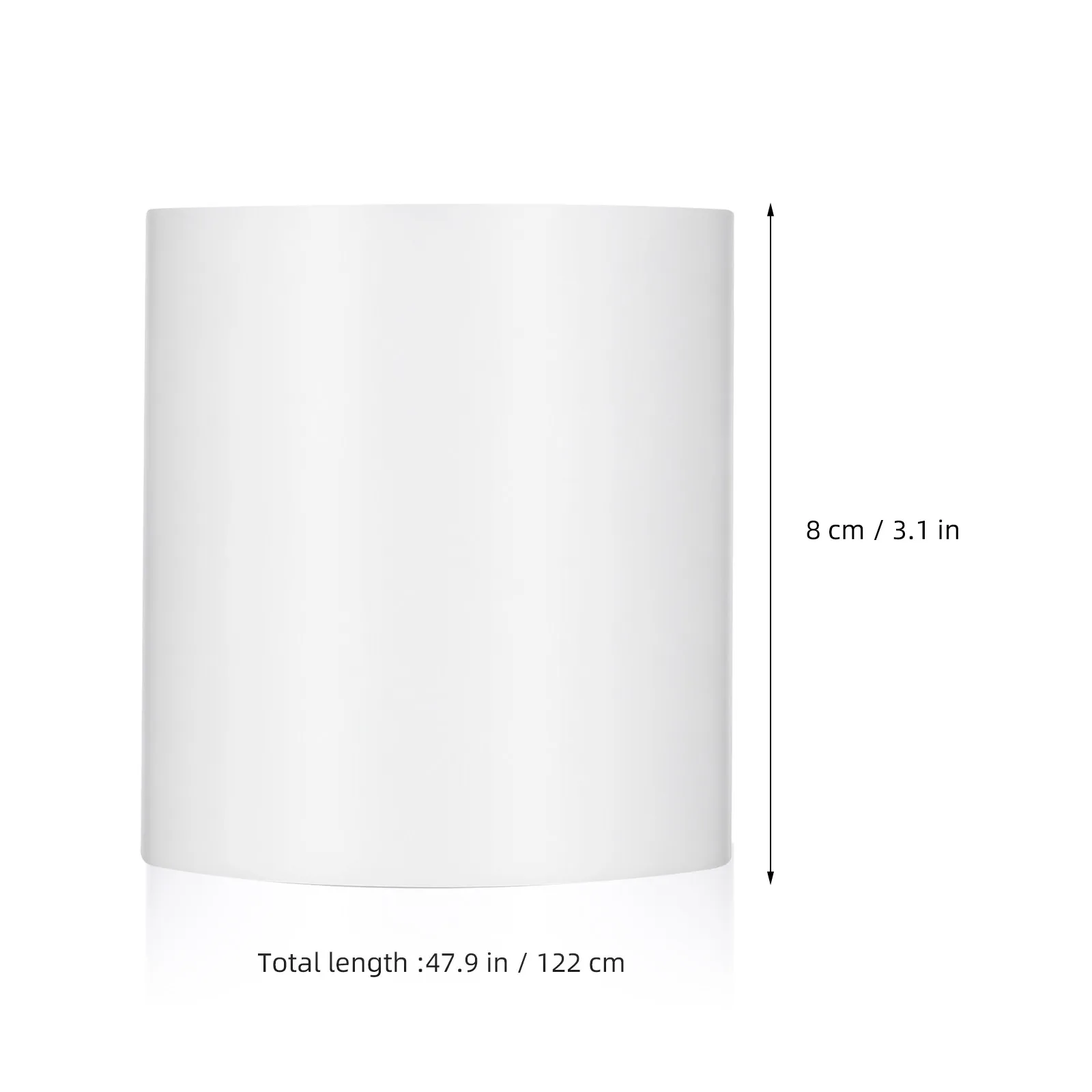 Flexible LED Strip Diffuser Cover 48.03x3.15in Bendable Diffusion Plate High Transmittance Soft Light Diffuser