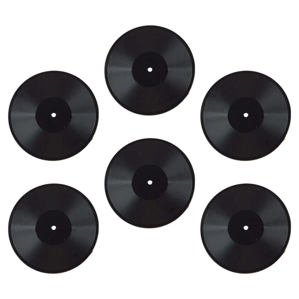 6 Pcs Mini Record Model Children Miniature House Supply Decor Vinyl Records Wear Resistant