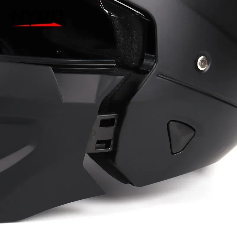 Classic Full Face Motorcycle Helmet, Detachable Chin, Electric Bicycle Helmet, Motocross Riding Gear, Cascos Para Moto