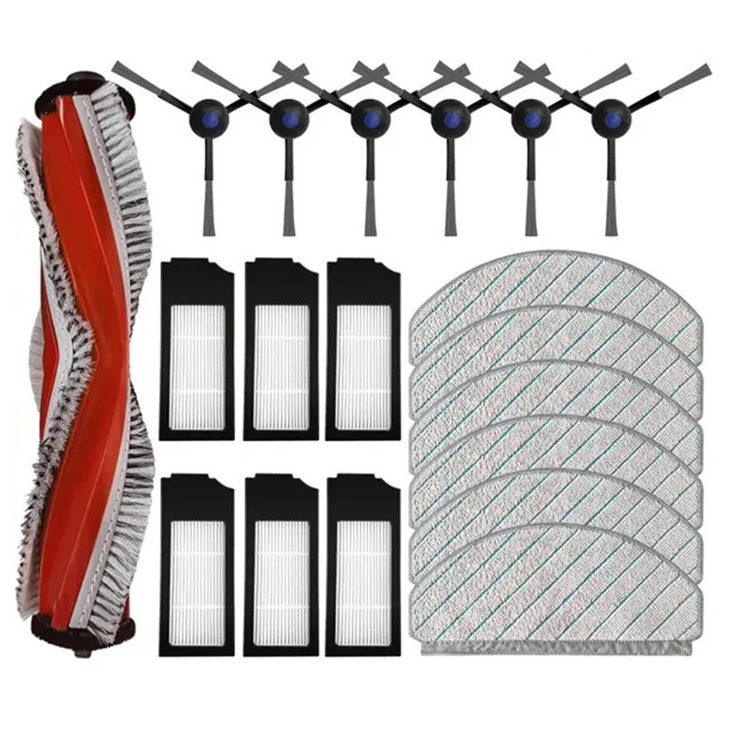 YCOC-For Yeedi C12 / C12 Plus / C12 Pro Plus استبدال أجزاء الملحقات فرشاة جانبية رئيسية فلتر Hepa ممسحة القماش