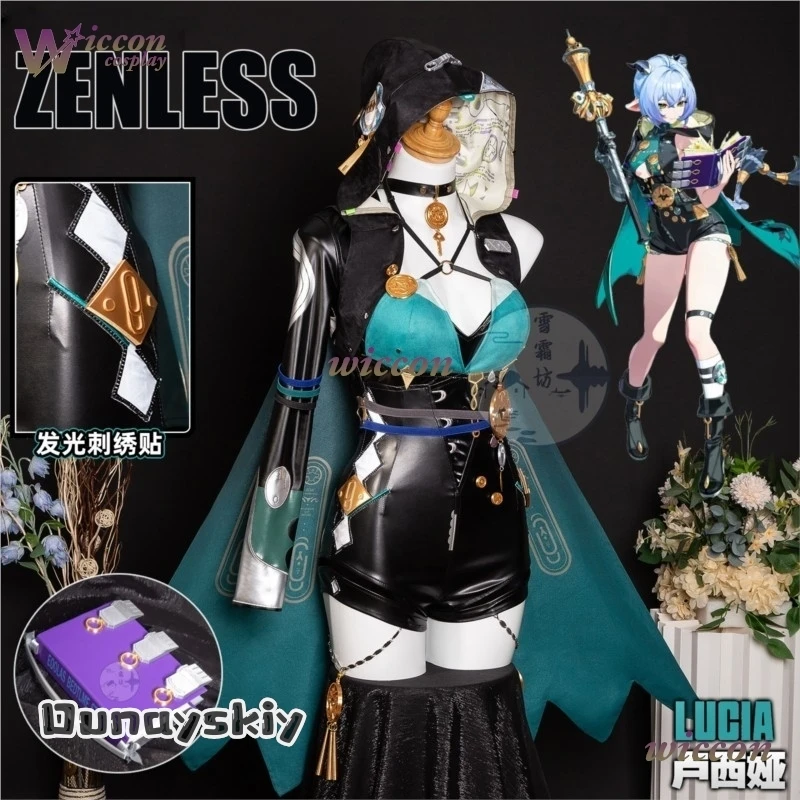 

ZZZ Zenless Zone Zero Lucia Cosplay Costume{Dream ZS}Wig Uniform Headwear Game Outfit Spook Shack Halloween Party Women
