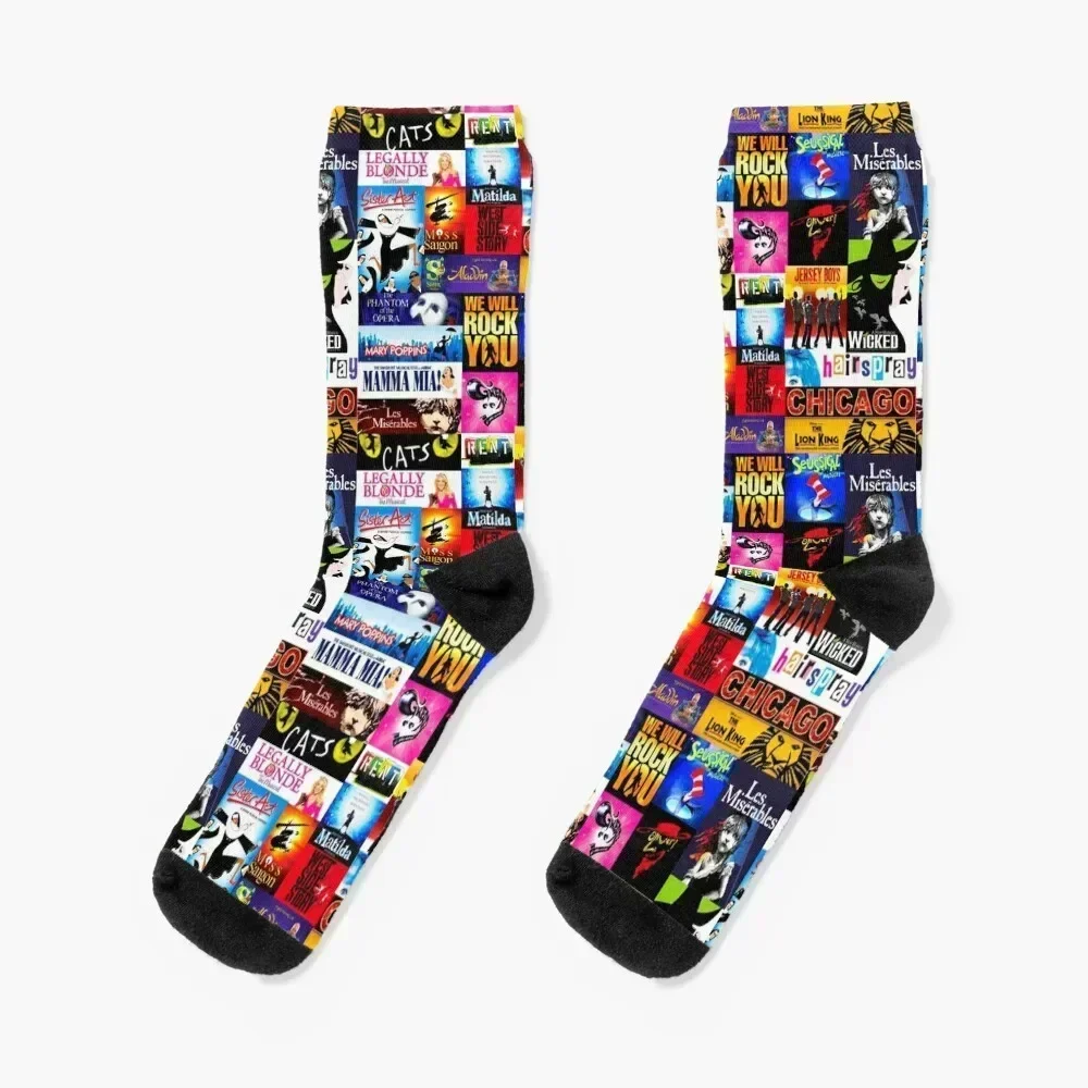 

Musicals Socks christmas gift hiphop hockey sports stockings Designer Man Socks Women's