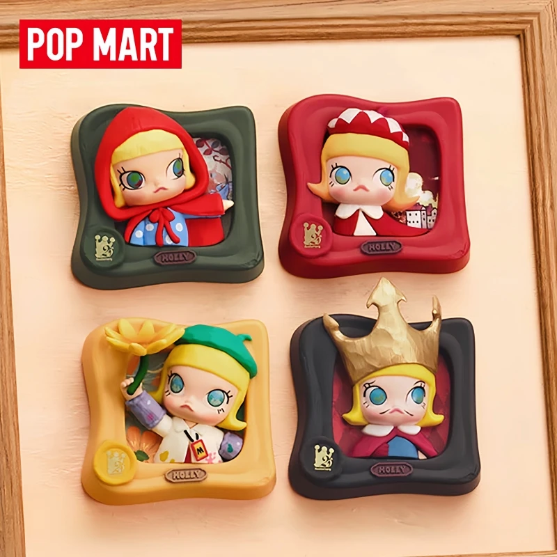 

Hot Selling Pop Mart Molly Scenery Along The Way Series Fridge Magnet Blind Box Collectible Figure Home Decor Ornament Gift