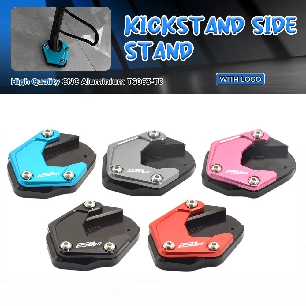 

For CFMOTO 150NK 250 SR CF MOTO 250SR 300SR ABS 250NK 2019-2024 CNC Foot Side Stand Extension Pad Kickstand Kick Stand Plate