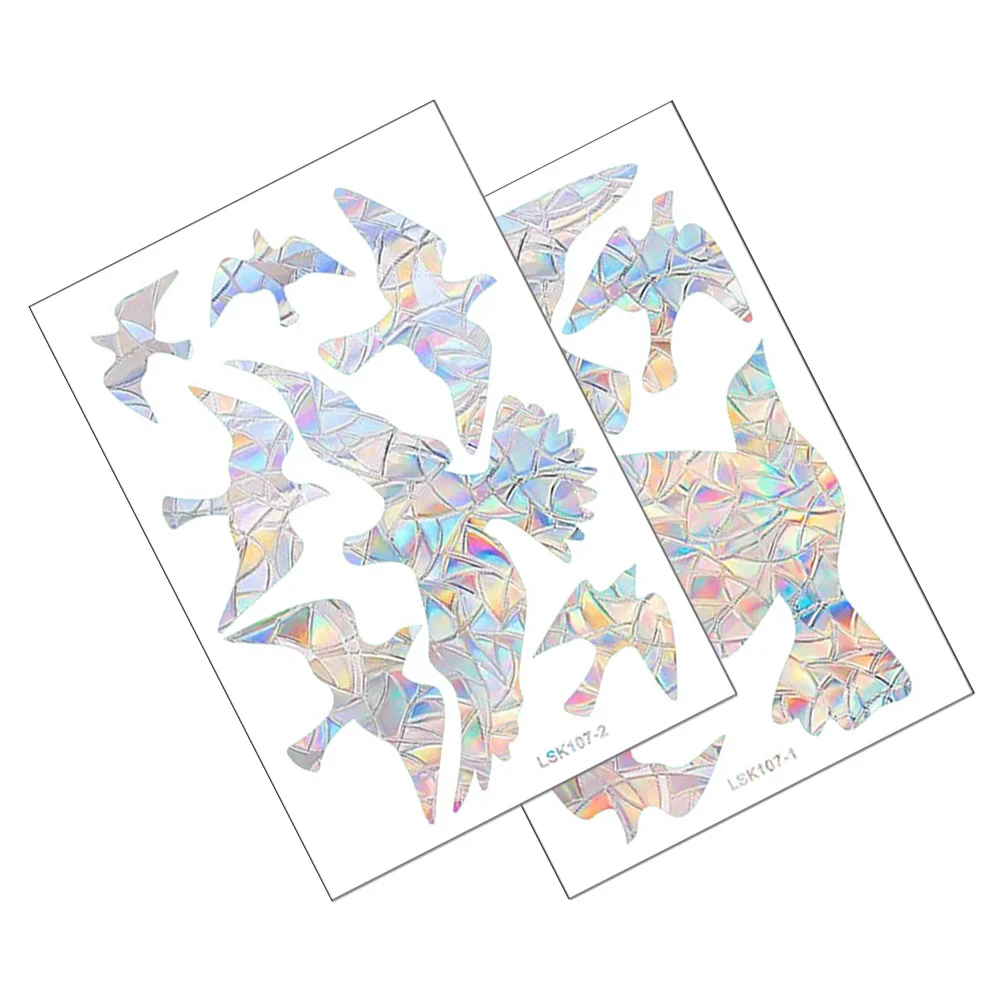 

1Set Rainbow Prism Window Cling Anti Collision Bird Protection Decal Sun Catcher for Home Office Kitchen Living Room Decor