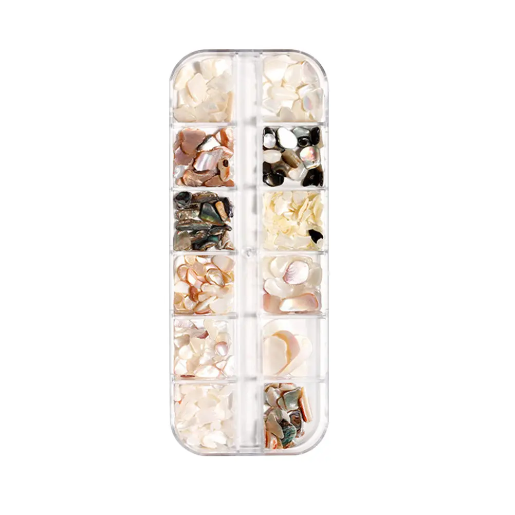 1Set Assorted Shell Nail Stickers Nail Art Decals Creative Manicure Accessories for Home Phone Case Invitation Body Art