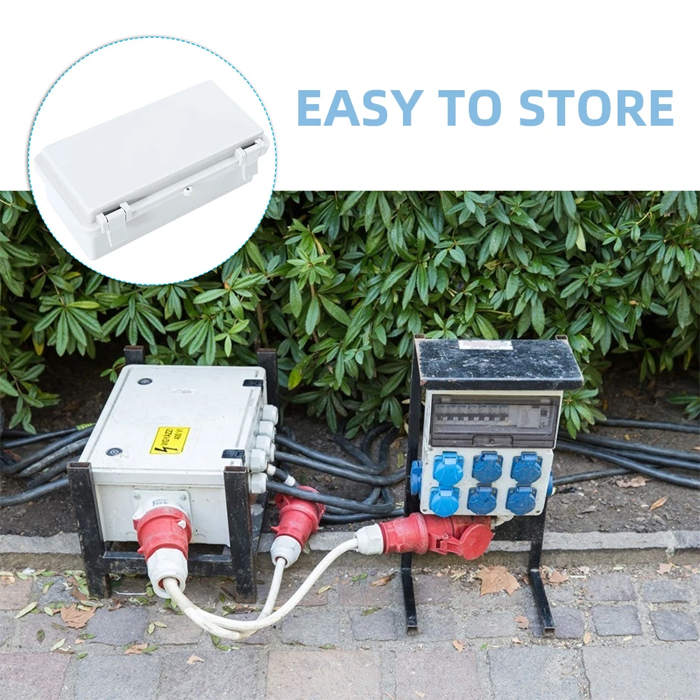 

Waterproof Junction Box Outdoor Electrical Enclosure ABS Material Dustproof Weatherproof Storage Plastic Electronics