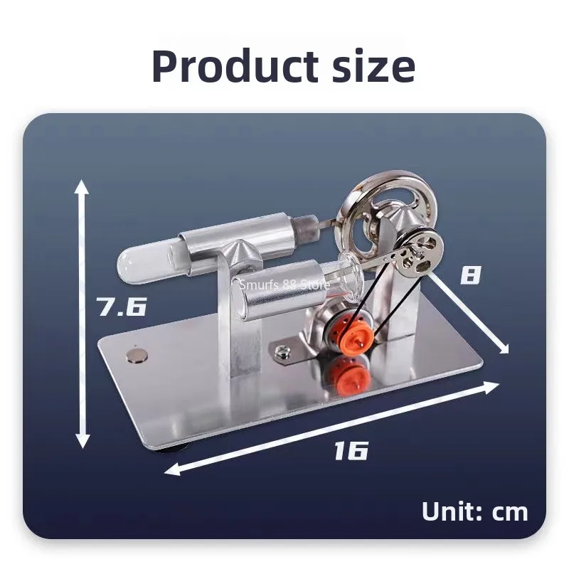 Modèle de moteur Stirling, générateur métallique, moteur à vapeur, expérience physique, fabrication scientifique, jouets d'invention, modèle cadeau