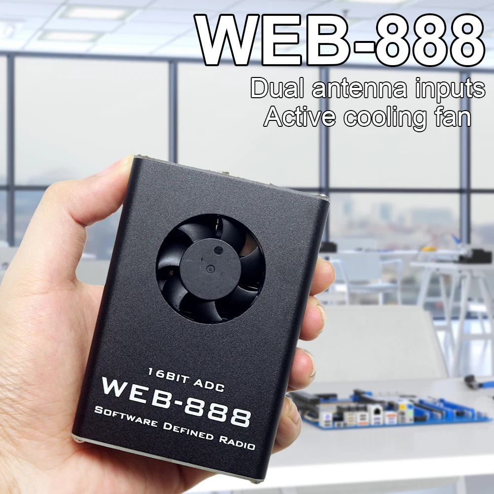 

Web-888 16-битный АЦП/ДЦП Web SDR с полосой пропускания 62 МГц, от 10 кГц до 60 МГц, КВ/УКВ, программно-управляемое радио, Web SDR радио для любителей