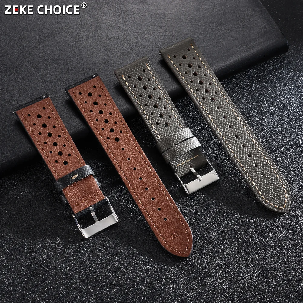 18mm 19mm 20mm 22mm Watch Straps Genuine Leather Watchband Quick Release Replacement Wrist Watch Band for Samsung Galaxy Watch 7