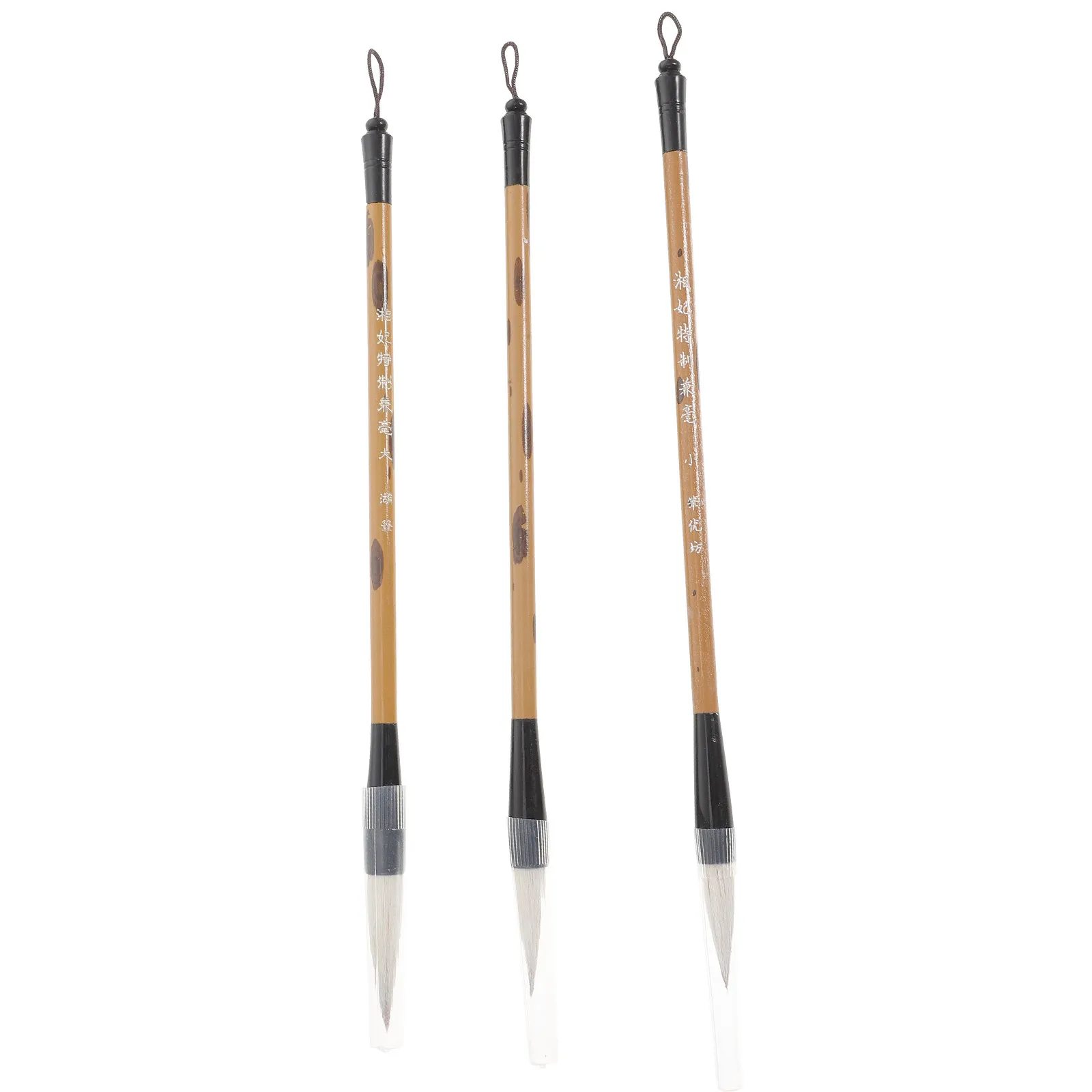 3Pcs Traditional Calligraphy Brush Writing Brush Soft Flexible Head Comfortable Grip for Painting Calligraphy Writing Practice