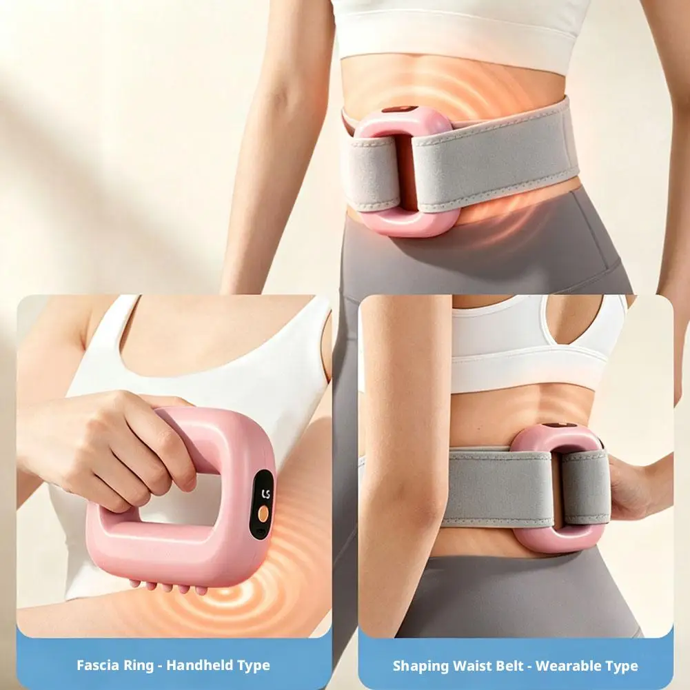 Portable Electric Fascia Massage Ring Ergonomic Fat Burning Electric Body Slimming Machine With Belt Low Noise Dropshipping