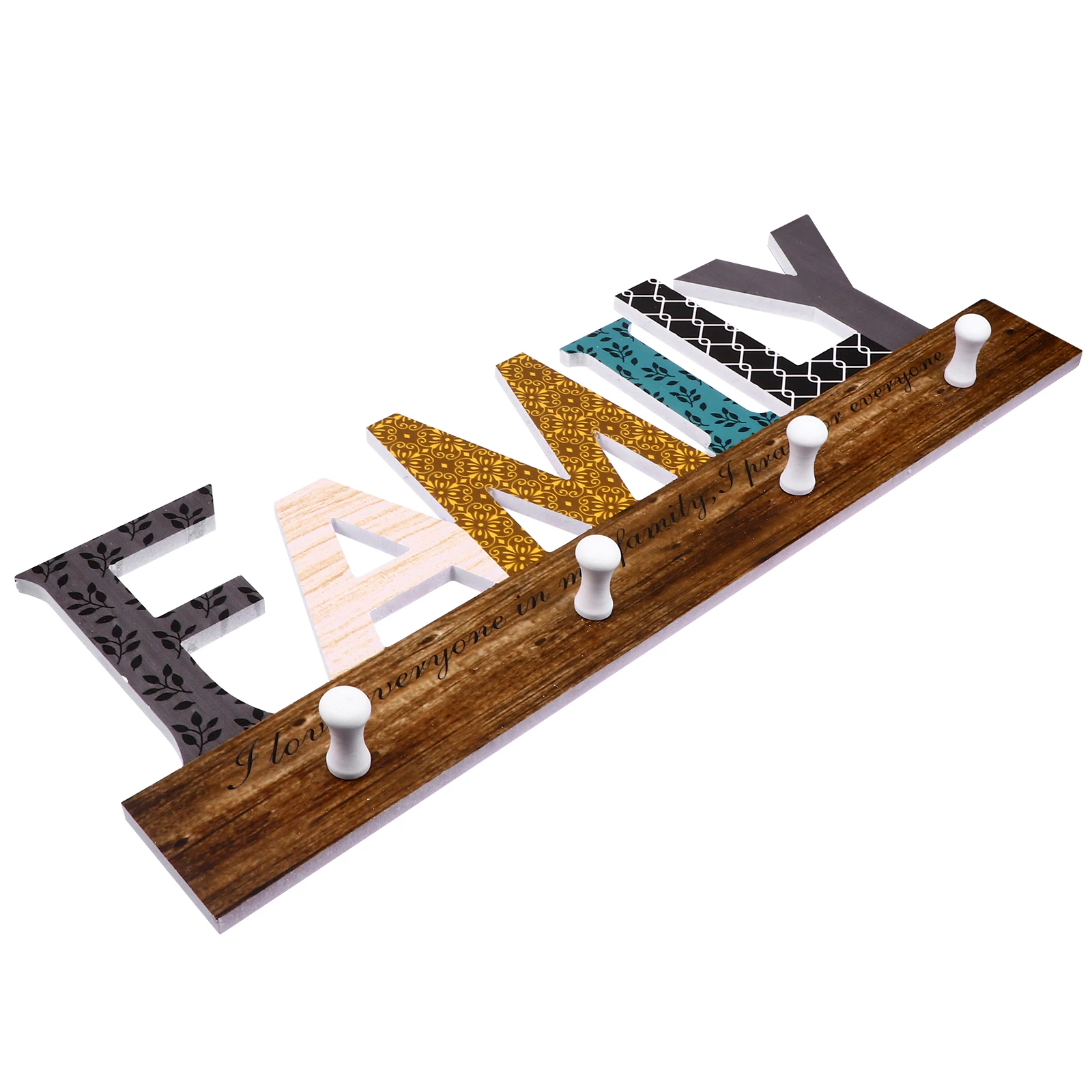 

Wooden Coat Wall Mounted Storage Rack Strong Bearing Capacity Home Decorative Hanger Wooden Hook Creative Hanging Hook
