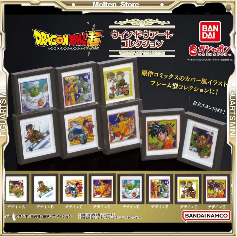 

Bandai Gashapon Anime Dragon Ball Classic Illustration Mini Frame Miniature Action Figure Model Toy Collect Gifts