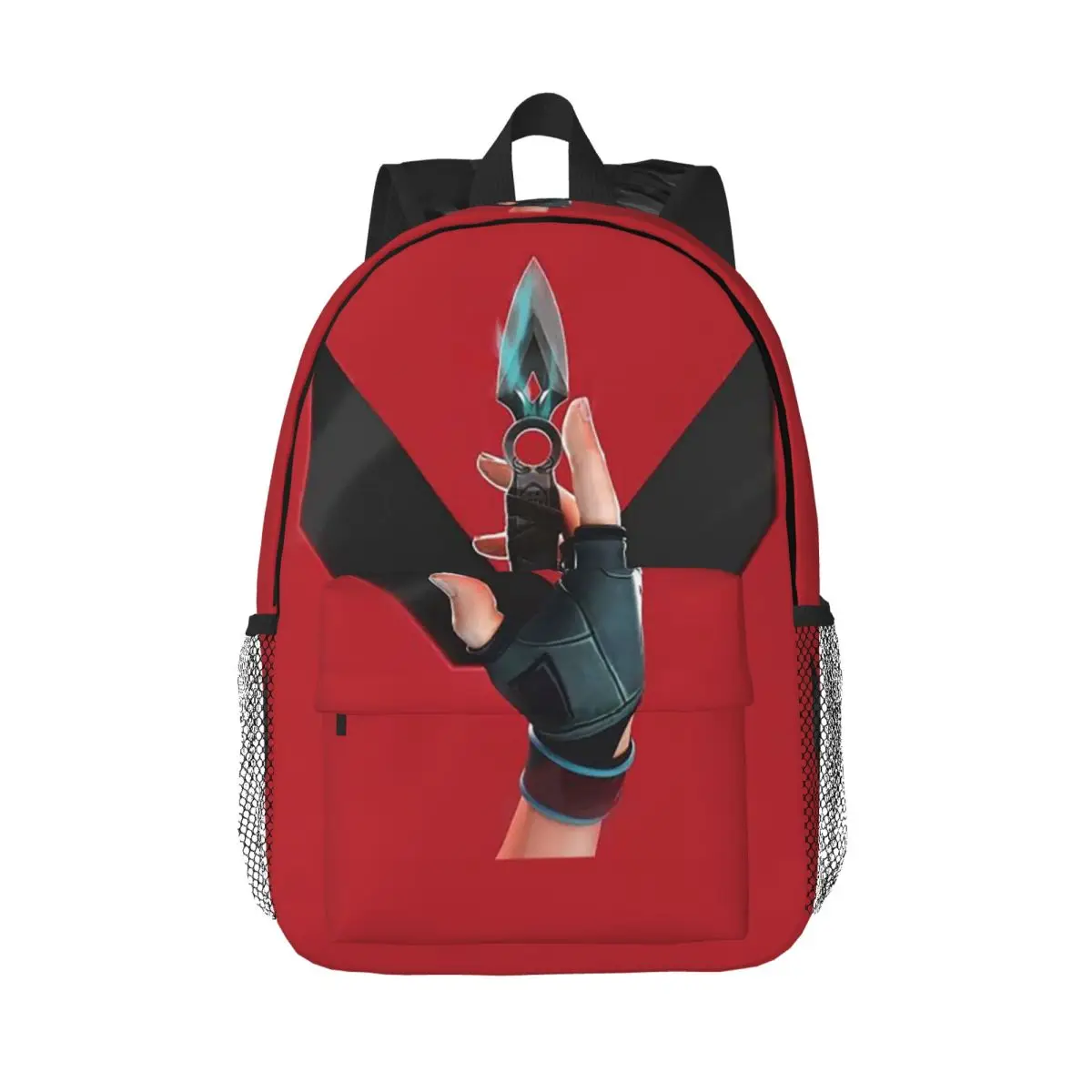 V-Valorant Riot Games Shooting Backpack Daypack Large Capacity Boys Girls BookBag Shoulder Bags for Men Women School Bag