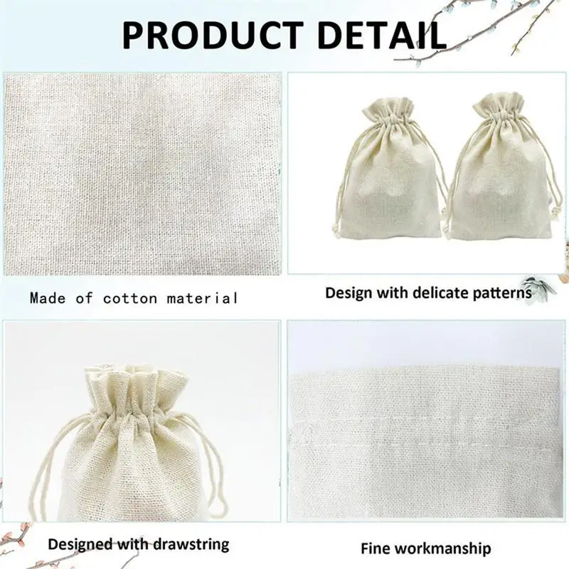 Christmas Linen Bags 24pcs Exquisite Gift Bags For Chocolates Party Ornaments For Wall Fireplace Christmas Tree Door Handrail