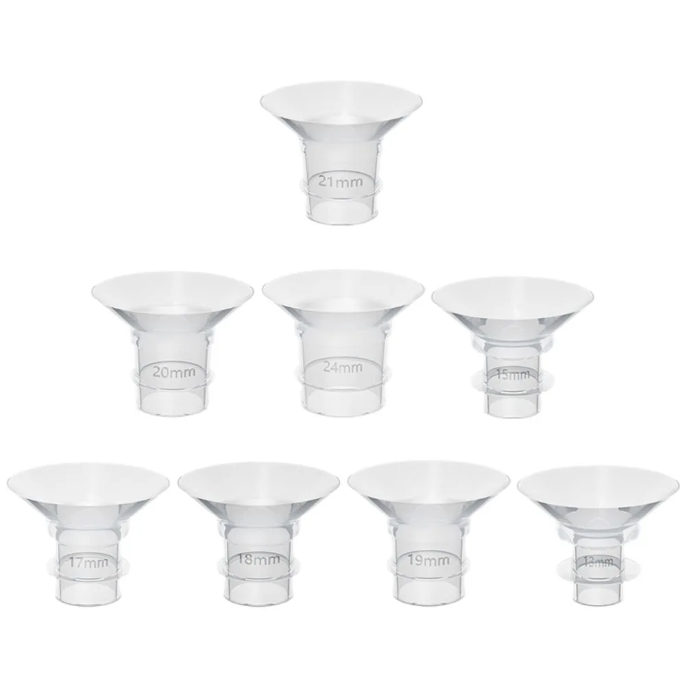 

8 Pcs Small Size Flange Inserts Kit Breast Pump for Replacement Soft Silicone Lacteck Pumps Breastfeeding