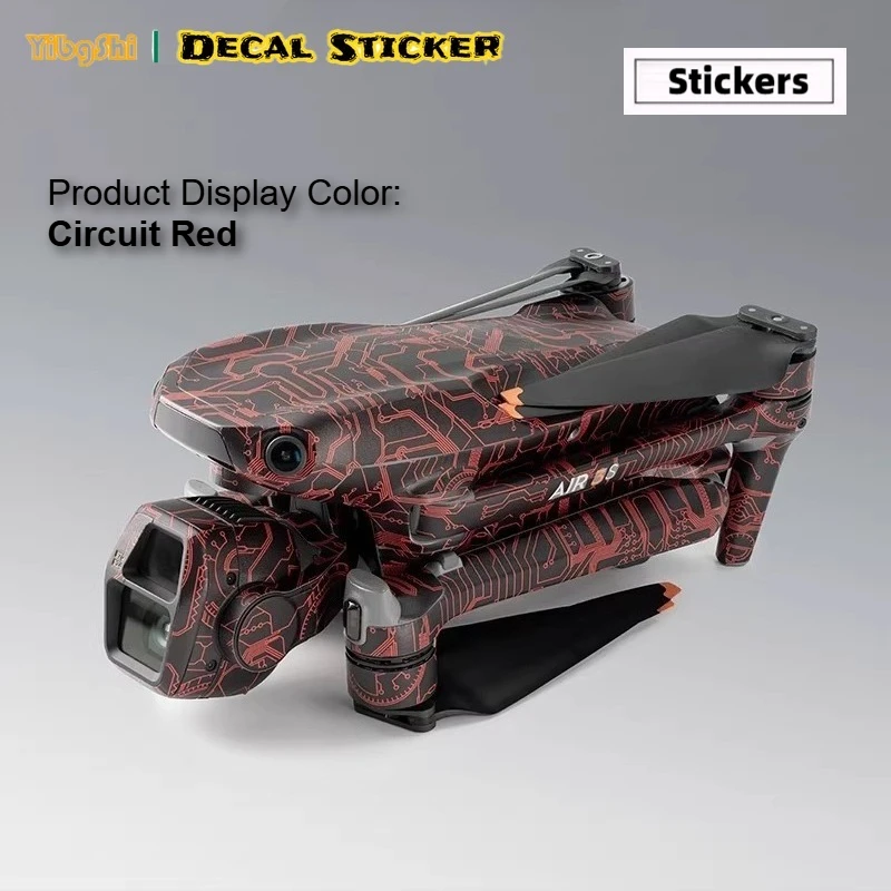 For DJI Air3 S Drone Sticker Vinyl Wrap Film Drone Body Protective Sticker Protector Coat AIR 3S AIR3S