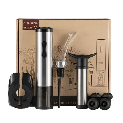 

Seven-Piece Gift Box wine decanter electric bottle opener set wine opener set