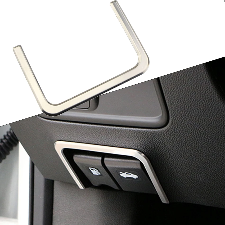 Car Fuel Tank Open Switch Decorative Cover Trim Ring for Renault Koleos 2017-2022 for Samsung QM6 2017-2022 LHD Oil Switch Frame
