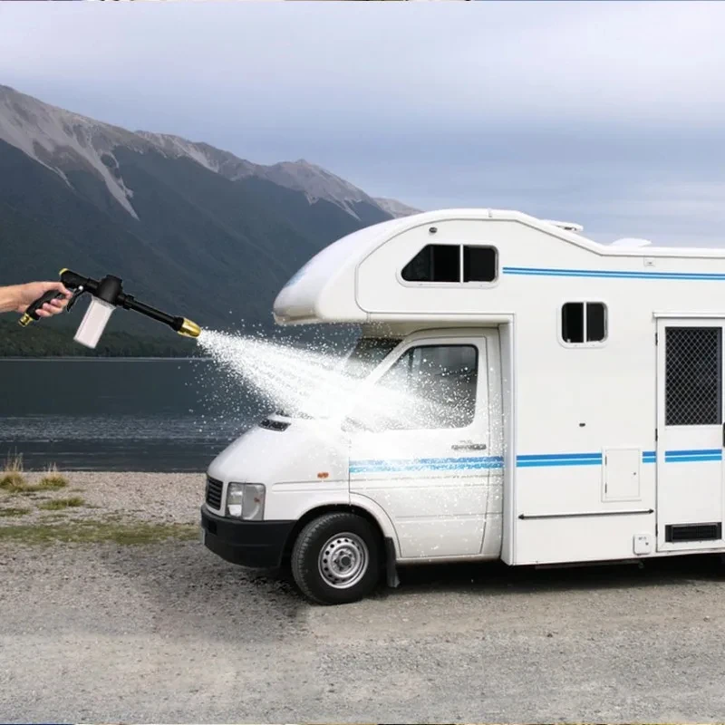 High Pressure Car Washing Water Gun Long Rod Nozzle Garden Hose Nozzle Multi-Function Watering Tool Powerful Car Cleaning Tool view 6