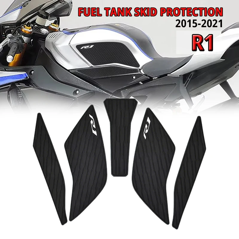 Protector Anti Slip Tank Pad Sticker Gas Knee Grip Traction Side Pad 3M Decal For Yamaha R1 R 1 YZF R1 R1M 2015 2016 2020 2021