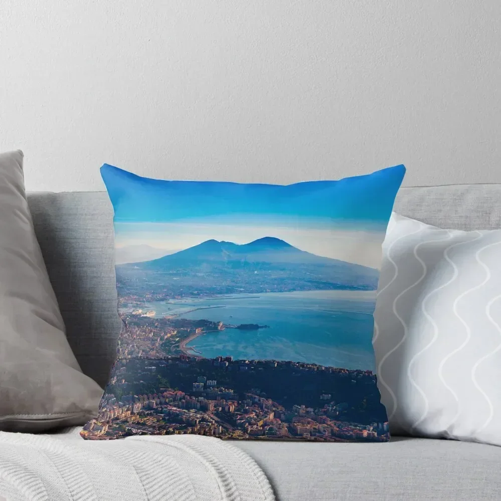 

Naples and Mt Vesuvius Throw Pillow Pillowcase Cushion covers for pillows Sofa Cushions Covers christmas pillowcases pillow